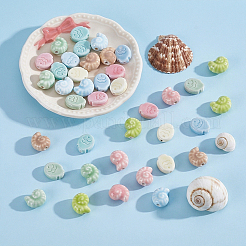 40Pcs 10 Styles Handmade Porcelain Beads&nbsp;PORC-HY0001-17