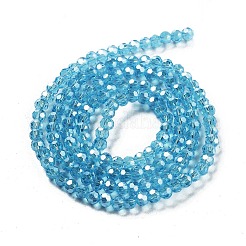 Electroplate Transparent Glass Beads Strands&nbsp;LS-EGLA-A035-T3mm-A08
