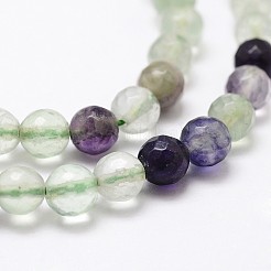 Natural Fluorite Beads Strands&nbsp;G-G736-07-4mm