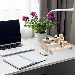 3Pcs 3 Sizes Wood Display Risers&nbsp;ODIS-WH0027-058A