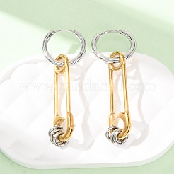 304 Stainless Steel Hoop Earrings for Women&nbsp;SA-CBA7B26-03GP-02
