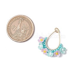 Glass Seed Beaded Pendants&nbsp;PALLOY-MZ00600-02