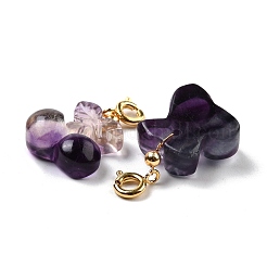 Natural Fluorite Carved Pendants&nbsp;G-J387-96