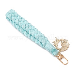 2Pcs 2 Colors Handmade Woven Cotton Pendant Decorations&nbsp;HJEW-JM02796