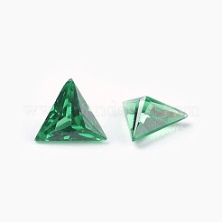 Cubic Zirconia Pointed Back Cabochons&nbsp;ZIRC-WH0001-A07
