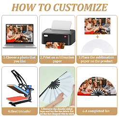 Cloth Hand Held Fan&nbsp;DIY-WH0579-95B