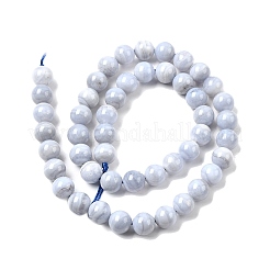 Natural Blue Lace Agate Beads Strands&nbsp;G-G344-A06-8mm