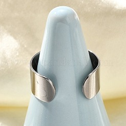 316 Surgical Stainless Steel Open Cuff Rings&nbsp;RJEW-F170-01P-02