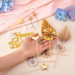 DIY Glitter Paper Birthday Crafts Accessories&nbsp;DIY-TA0010-57