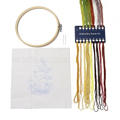 DIY Mushroom Pattern Embroidery Starter Kits&nbsp;LS-DIY-L068-01C