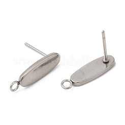 Non-Tarnish 304 Stainless Steel Stud Earring Findings&nbsp;STAS-E196-02P