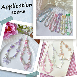 350Pcs 15 Styles Opaque & Transparent Acrylic Beads&nbsp;MACR-SC0002-27