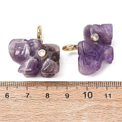 Natural Banded Amethyst Carved Pendants&nbsp;G-H357-01G-13