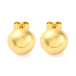 Half Round 304 Stainless Steel Stud Earrings&nbsp;EJEW-A125-80A-G