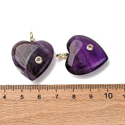 Natural Amethyst Pendants&nbsp;G-P588-01G-09