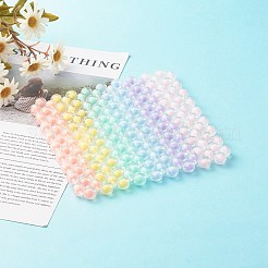 6 Colors Transparent Acrylic Pumpkin Beads Cup Mat&nbsp;AJEW-CM00001