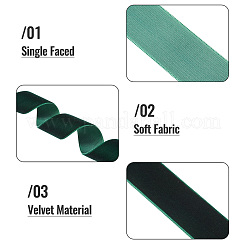 25 Yards 2 Colors Christmas Single Face Velvet Ribbon&nbsp;OCOR-YS0001-10