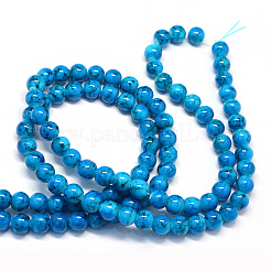 Baking Paint Glass Round Bead Strands&nbsp;DGLA-Q019-8mm-48