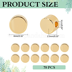 70Pcs Long-Lasting Plated Brass Beads&nbsp;KK-ME0002-06