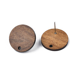 Walnut Wood Stud Earring Findings&nbsp;MAK-N032-043