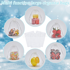 100pcs Large Organza Pouches Portable Shoes Bag Travel Storage Drawstring Bags&nbsp;OP-SP0001-03D-01