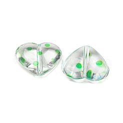 Transparent Printed Acrylic Beads&nbsp;OACR-H124-03D