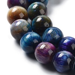 Natural Rainbow Tiger Eye Beads Strands&nbsp;G-NH0002-A01-B01