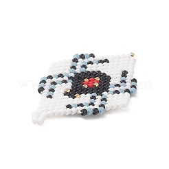 Handmade Loom Pattern Seed Beads&nbsp;PALLOY-MZ00141