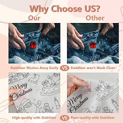 4 Sheets 11.6x8.2 Inch Stick and Stitch Embroidery Patterns&nbsp;DIY-WH0455-208