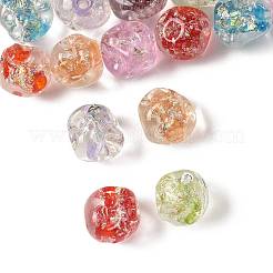 16Pcs 8 Colors Handmade Foil Lampwork Beads&nbsp;FOLI-FS0001-04