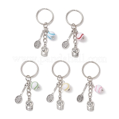 Sports Theme Alloy & Acrylic Keychains&nbsp;KEYC-JKC01451