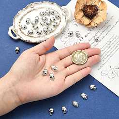 30Pcs Tibetan Style Alloy European Beads&nbsp;TIBEB-FS0001-21AS