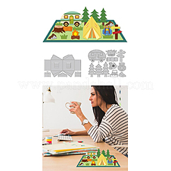 Camping Theme Carbon Steel Cutting Dies Stencils&nbsp;DIY-WH0309-2326