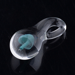 Handmade Lampwork Glass Pendants&nbsp;X-LAMP-Q028-12B