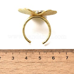 Brass Cuff Rings for Women&nbsp;RJEW-Q008-15G