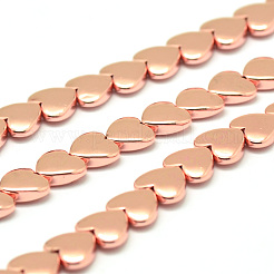 Electroplate Non-Magnetic Synthetic Hematite Beads Strands&nbsp;G-F510-05-10x10mm