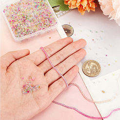 18 Strands 18 Colors Transparent Gradient Color Glass Beads Strands&nbsp;GLAA-PH0002-95