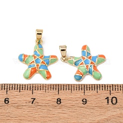 Sea Animals Brass Enamel Pendants&nbsp;KK-F917-01A-01