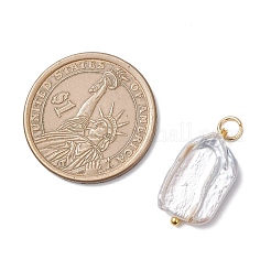 Natural Baroque Pearl Keshi Pearl Pendants&nbsp;PALLOY-JF04628-01