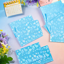 50Pcs PP Heart Pattern Laser Card Film&nbsp;AJEW-TADJ0001-27D