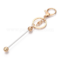 Alloy Bar Beadable Keychain for Jewelry Making DIY Crafts&nbsp;KEYC-A011-01KCG