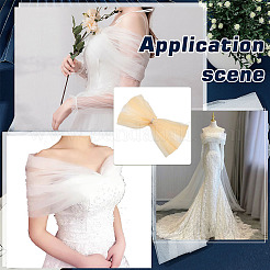 Bride Polyester Gauze Tippet&nbsp;AJEW-WH0314-878B