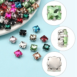 80Pcs 10 Colors Sew on Rhinestone&nbsp;RGLA-FS0001-16