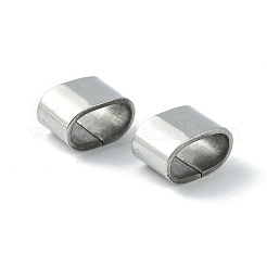 Non-Tarnish 201 Stainless Steel Slide Charms/Slider Beads&nbsp;STAS-C016-02P-1