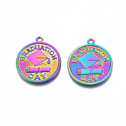 Rainbow Color Alloy Pendants&nbsp;PALLOY-N156-204