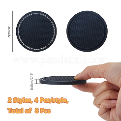 2 Sets 2 Styles Silicone Coasters&nbsp;FIND-FH0009-52