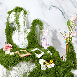 Polyester Artificial Moss&nbsp;DIY-WH0589-75