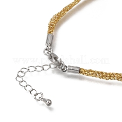 3.5MM Polyester Metallic Cord Braided Cord Necklace Making&nbsp;FB-CBAA152-01P-08