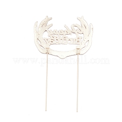 Alloy & Rhinestone Cake Insert Card Decoration&nbsp;AJEW-WH0248-06KCG