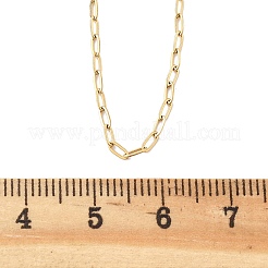 Ion Plating(IP) 304 Stainless Steel Cable Chains Necklaces&nbsp;MAK-L015-37B